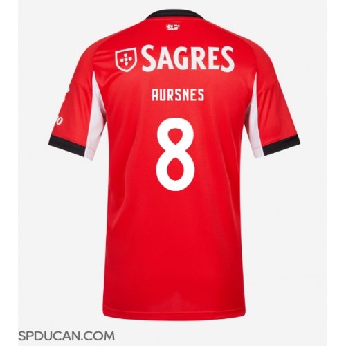 Muški Nogometni Dres Benfica Fredrik Aursnes #8 Domaci 2025-26 Kratak Rukav